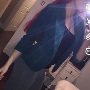 Super cute green blazer. Cute with jeans, dress..